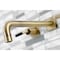 Kingston Brass KS6023CKL Wall Mount Tub Faucet, Antique Brass KS6023CKL - alternate 6